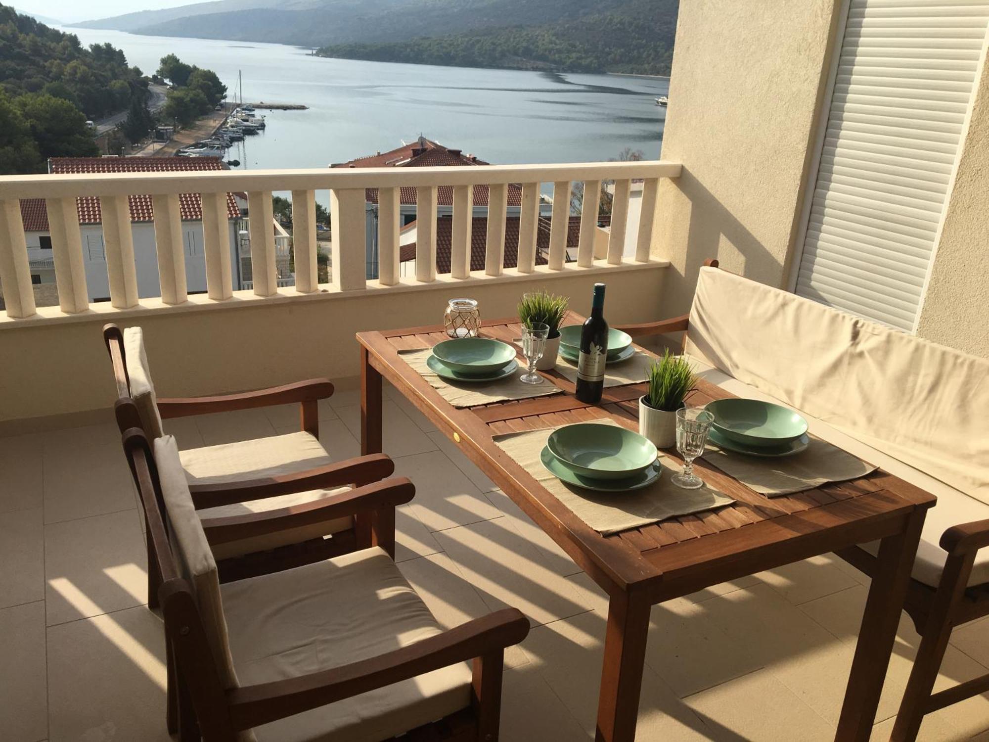Mediterranean Apartment With Great Sea View Marina Bagian luar foto